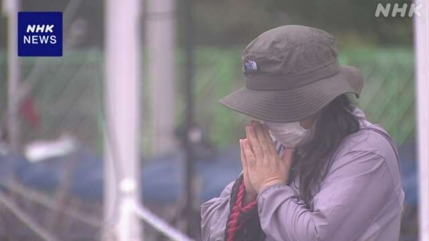 Nhật Bản tưởng niệm 74.000 nạn nhân trong vụ ném bom nguyên tử xuống Nagasaki